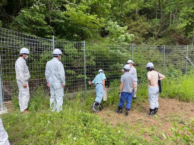 現場での出来形検査